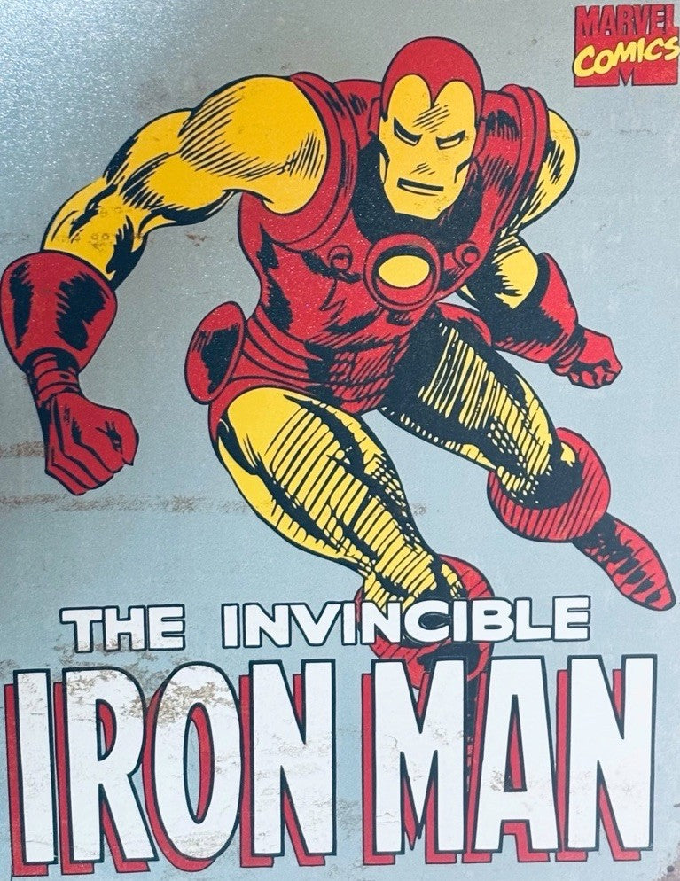Marvel Comics The Invincible Iron Man Tin Metal Sign
