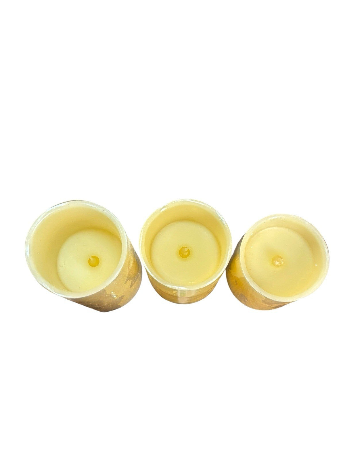 GLOW CANDLES Flameless Color-Changing Real Wax 12 LED Colors 3 Candles + Remote