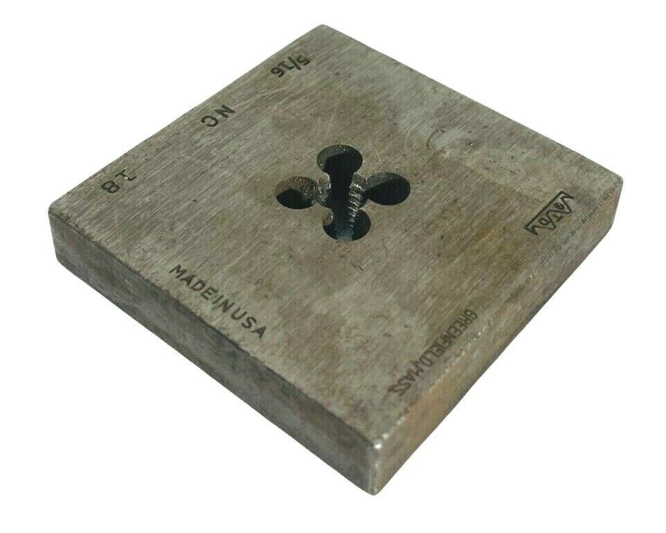 Tap & Die 5/16 NC 1 Square Bolt Die 8GTD No. 275 Solid 2-1/2" Greenfield