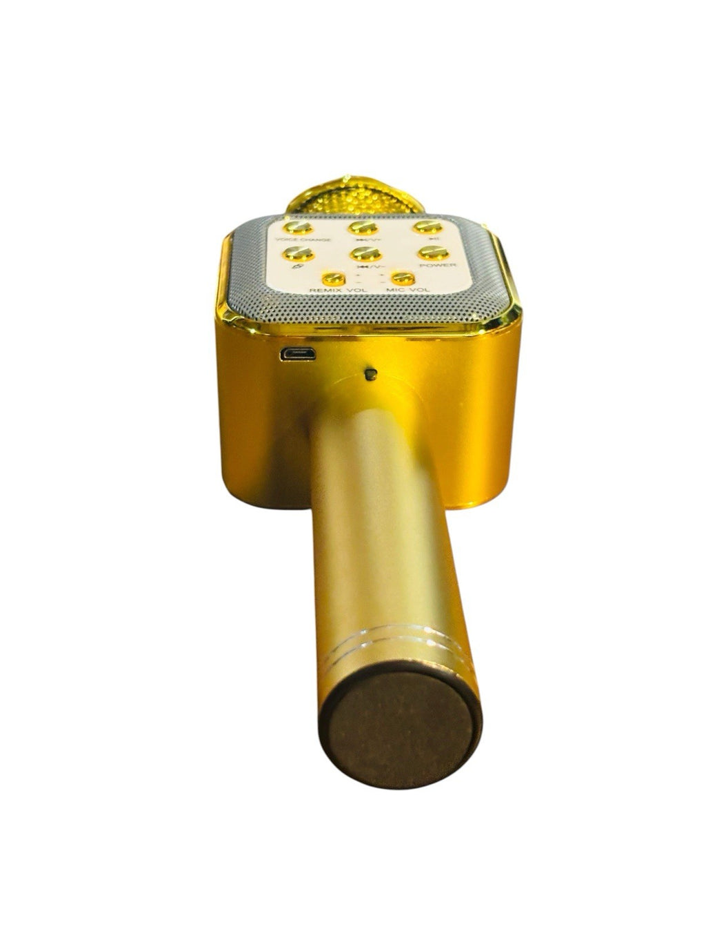 Wireless Bluetooth Karaoke Microphone Mic Speaker Fits All Smartphone Gold #1