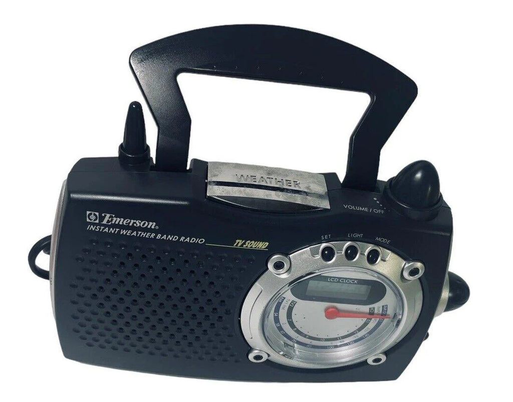 Instant Weather Radio Portable AM /FM with TV Sound Emerson RP6249 LCD Clock